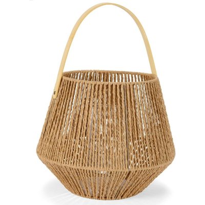 Lanterne rustique en fibres naturelles fait main ambiance chaleureuse RECOLLECTION