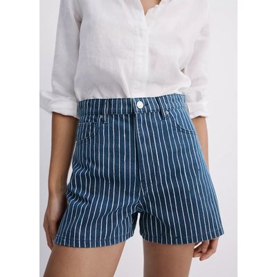 Short jean taille haute MANGO