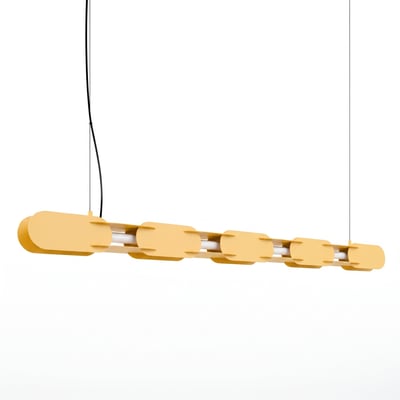 Suspension Acier Jaune LED 1 Chain EDEN
