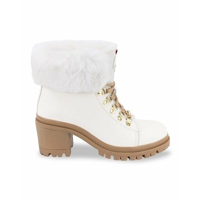Boots fourrées en cuir Rosenn, talon LES TROPEZIENNES PAR M BELARBI