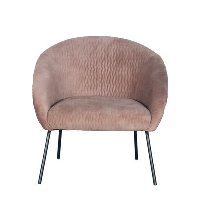 Fauteuil en velours  pieds métal MARCO ZAGO