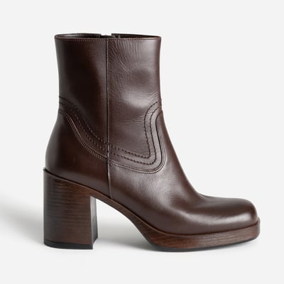 Boots À Talon en cuir CELIA ERAM