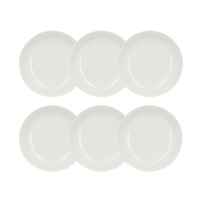 Lot de 6 assiettes creuses en porcelaine 21cm, METROPOLITAN NOVASTYL
