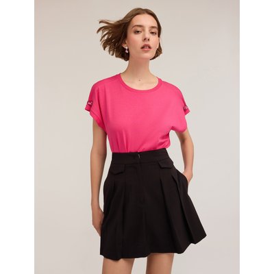 T-shirt en jersey de coton teinte unie MOTIVI