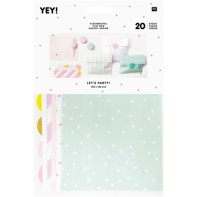 Sachet en papier couleurs pastels - Mix - S FSC Mix RICO DESIGN
