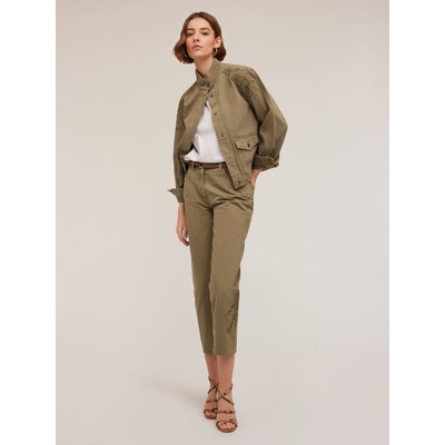 Pantalon chino en DRILL teint en FIL en coton MOTIVI