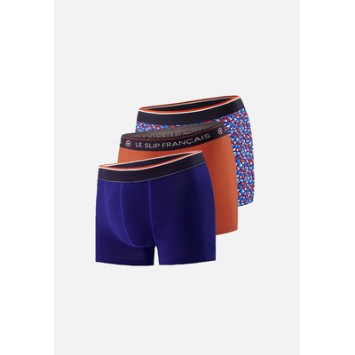 Set van 3 boxershorts, 1 bedrukt en 2 effen LE SLIP FRANCAIS