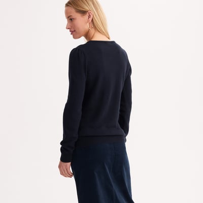 Pull col rond en fine maille au toucher très doux ANNE WEYBURN