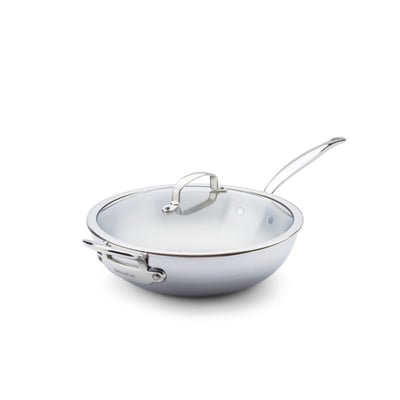 Wok  30 cm inox 5ply -Première 5ply GREENPAN