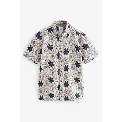 Chemise à manches courtes broderie florale NEXT