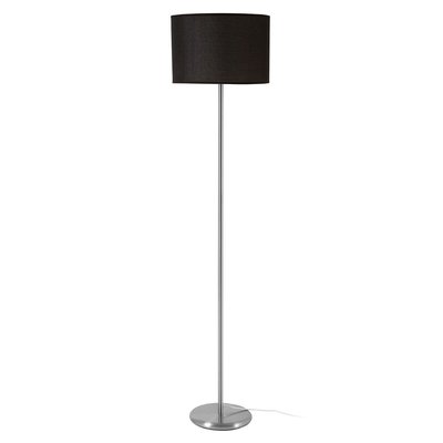 Chrome Effect Classic Style Floor Lamp with Waffle Effect Shade SO'HOME