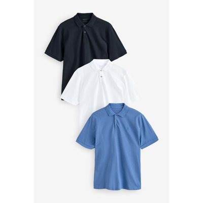 Polo en piqué à manches courtes, lot de 3 NEXT