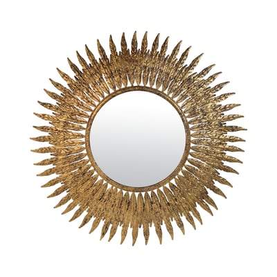 Miroir soleil feuilles 63cm EMDE