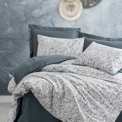 Parure housse de couette coton imprimée aquarelle, Molly C DESIGN HOME TEXTILE