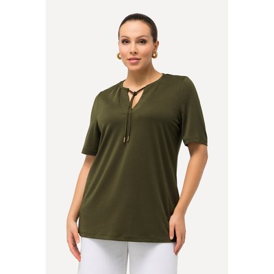 Sweat-shirt à col tunisien et manches ULLA POPKEN