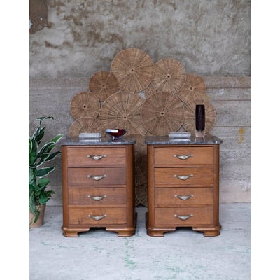 Paire de tables de chevet esprit Empire Odile N°1578 - Bon état DEBONGOUT