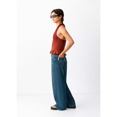 Jean droit croisé MANGO TEEN