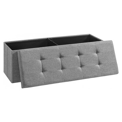 Coffre de rangement avec 2 compartiments intérieur - L110 cm CALICOSY