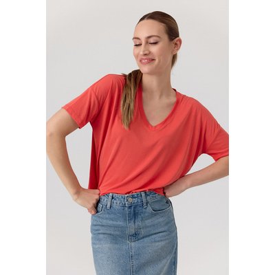 T-shirt col V en jersey fluide FRANCESCA ARTLOVE