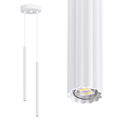 Suspension Acier Blanc G9 2 Arche EDEN