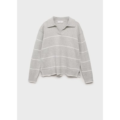 Pull-over rayures col polo MANGO KIDS