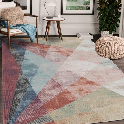 Tapis extérieur tissé kilim rectangle SOYEUX B UN AMOUR DE TAPIS