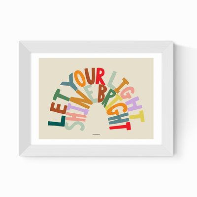 Shine Bright Rainbow by Wonder and Rah EAST END PRINTS
