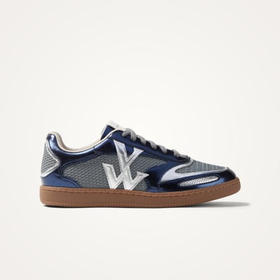 Baskets monogramme à lacets avec semelle retro AURA Bubble VANESSA WU