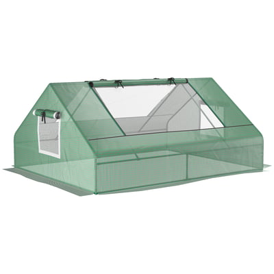 Mini-serre PE Vert foncé OUTSUNNY