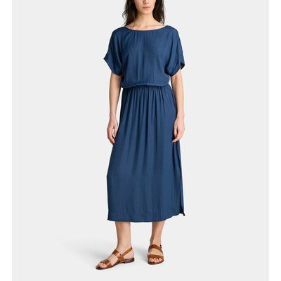 Robe Longue Fluide Catalane Satl Satinée Recyclée GALERIES LAFAYETTE