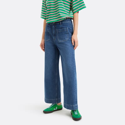 Wide Leg Cropped Jeans LA REDOUTE COLLECTIONS