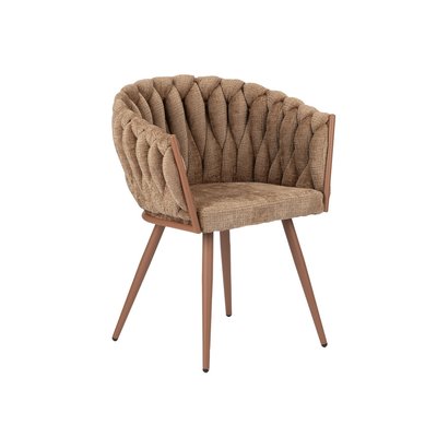 Lot de 2 fauteuils tissu texturé, CHARLOTTE BOBOCHIC