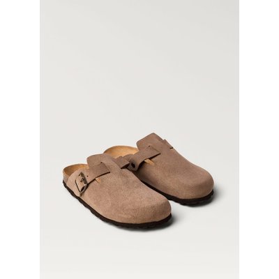 Sabots cuir boucle MANGO TEEN