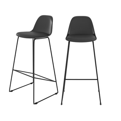 Lot de 2 chaises de bar - LENI RENDEZ-VOUS DÉCO