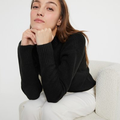 Pull noir long femme outlet