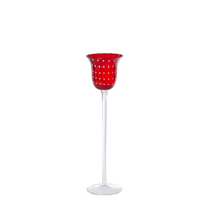 Photophore décoratif en verre soufflé H30 SIA DECO