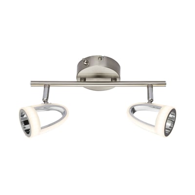 Plafonnier 2 spots LED design moderne RODRIK GLOBO LIGHTING