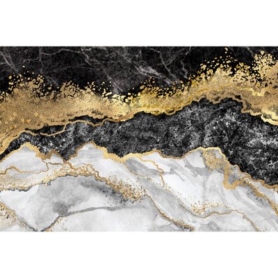 Tableau Sur Toile Marbre Golden EFFET MATIÈRE CEANOTHE