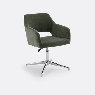 Fauteuil de bureau tissu velours, Esma LA REDOUTE INTERIEURS