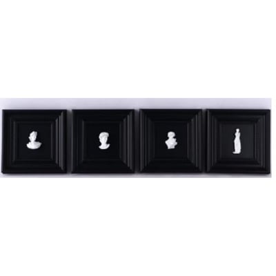 Lot de 4 tableaux bustes en 3D KARE DESIGN