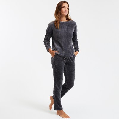 Pyjama manches longues, en maille polaire LA REDOUTE COLLECTIONS