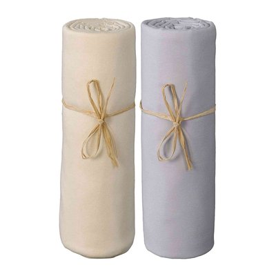 Drap housse jersey bio (lot de 2) P TIT BASILE