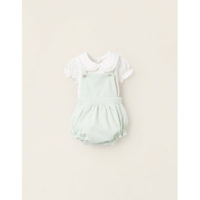 Body + Combi-short en Piqué avec Volants ZIPPY
