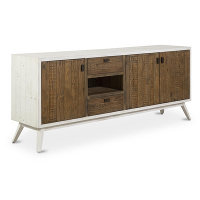 Meuble TV 2 Tiroirs 200x42x72cm - NASTASIE DECORATION D’AUTREFOIS