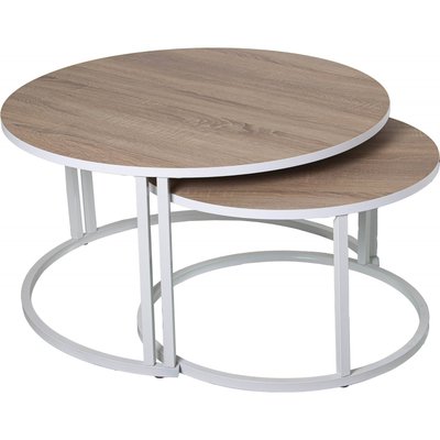 Tables gigognes en bois, lot de 2 RECOLLECTION