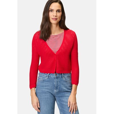 Veste courte en tricot avec ourlet ondulé ZERO