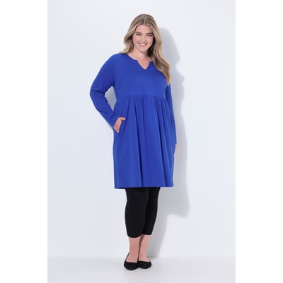 Robe en jersey à col tunisien et manches ULLA POPKEN