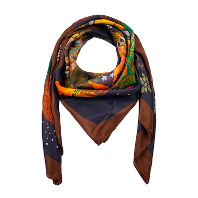 Grand foulard à motifs WINTER JUNGLE WILD