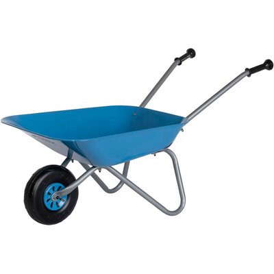 Brouette pour enfant en métal bleu-argenté ROLLY TOYS
