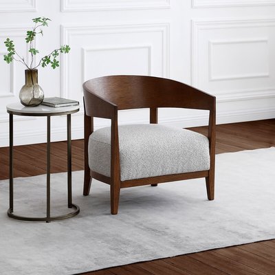 Ronan Curve Boucle Accent Tub Chair SO'HOME